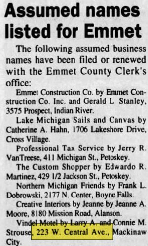 Vindel Motel - Mar 1996 Name Registration (newer photo)